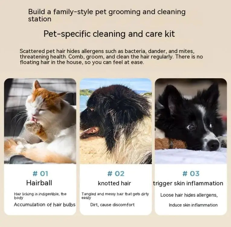 Household Pet Hair Conditioner Shaving Multifunctional Vacuum Cleaner